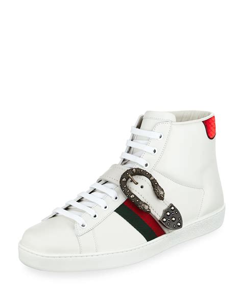 gucci ace high top sneakers with dionysus buckle|ace sneakers gucci.